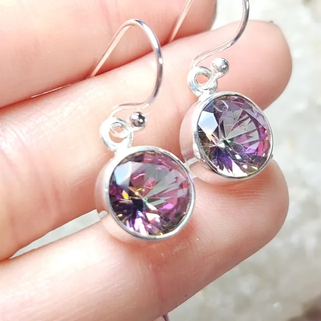 Pendientes Plata 925 Topacio Místico