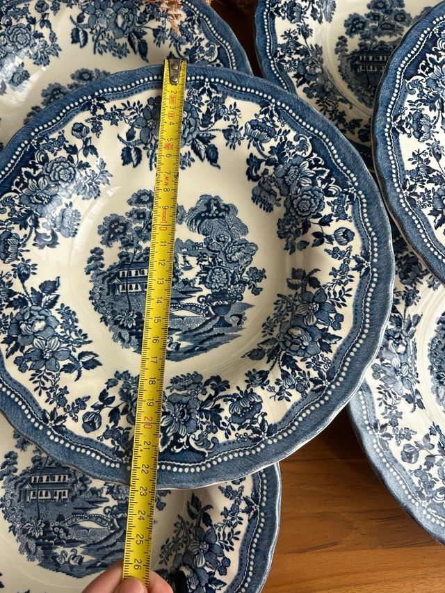 Platos hondos de loza inglesa Myott