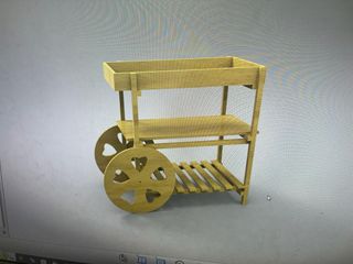 Carrito Eventos. Candy Bar. Pino Natural