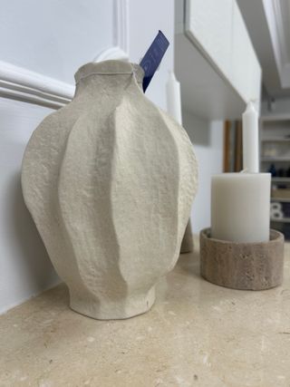 Set decorativo beige e bianco