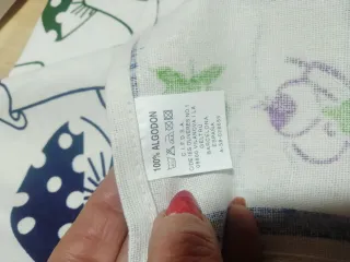 Paños de cocina con setas y pájaros