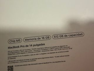 MacBook Pro 14 M5 16GB 512GB SSD Precintado