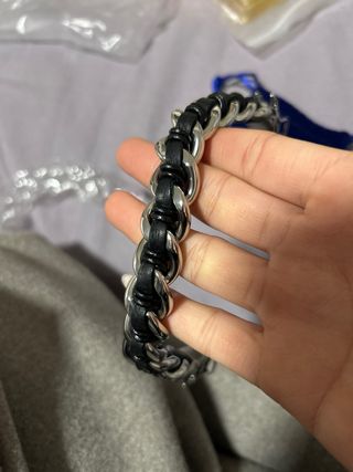 Pulsera Acero inoxidable con Cuero Dragones