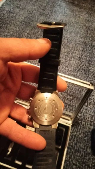 Orologio IWC Cronografo Arancione Nero