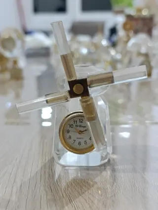 Orologio da tavolo vintage cristallo