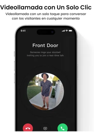 Timbre Inalámbrico Aosu con Cámara 2K