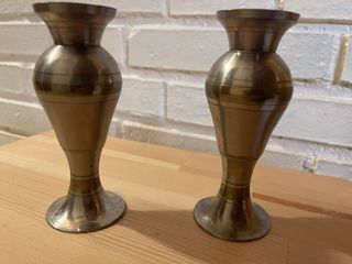 2 Portacandele in metallo