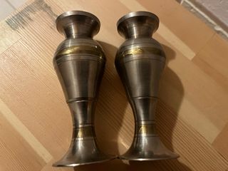 2 Portacandele in metallo