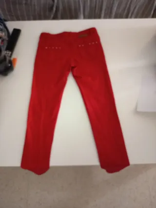 Pantalón niña t9 134cm  Mayoral rojo