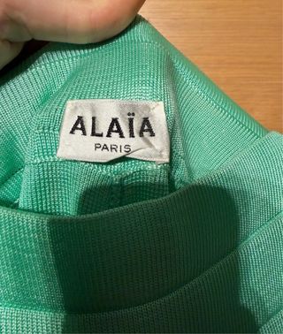 Pantaloni Alaïa donna verdi