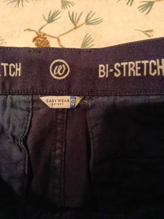 Pantaloni Uomo Bi-Stretch Blu Marina