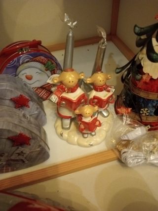 Lotto decorazioni Natale ceramica