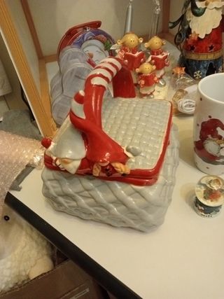 Lotto decorazioni Natale ceramica