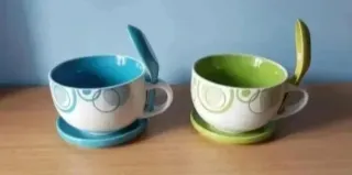 Set di 2 tazze da colazione