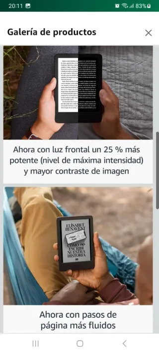 Ebook Amazon Kindle Paperwhite pantalla 7" rosa