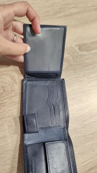 Billetera de piel para hombre