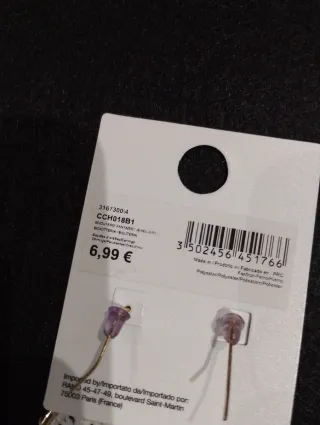 Lote 3 pares pendientes sin estrenar