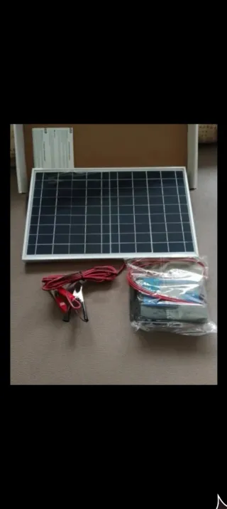 Kit Solar Panel + Pinzas + controladora