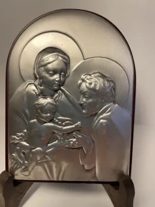 Rilievo Argento Famiglia Sacra