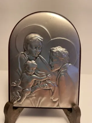 Rilievo Argento Famiglia Sacra