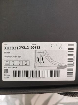 Zapatillas Armani Exchange Talla 42