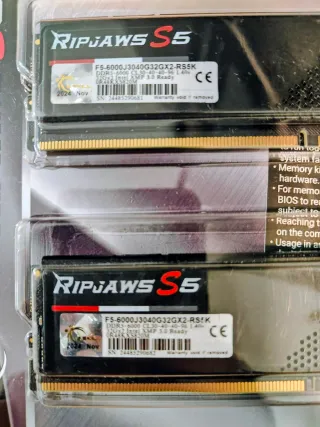 G.SKILL Ripjaws S5 DDR5 RAM Kit 64 Kit (32GBx2) GB