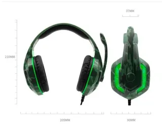 Auriculares Gamer KOMC G312 Camuflaje, NUEVOS
