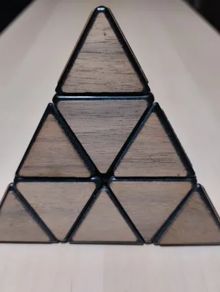 Cubo Mágico Meffert's Pyraminx Madera 30 Aniversar