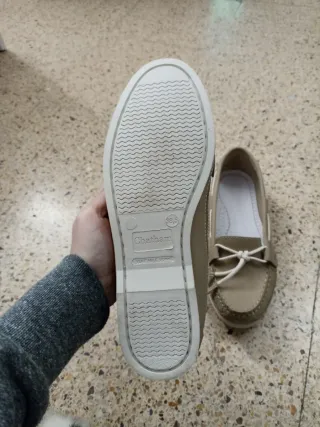 Mocasines Mujer Beige