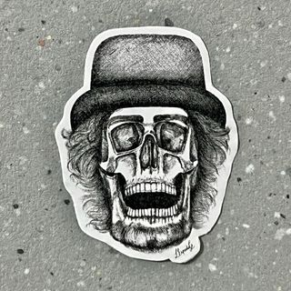 Pack 6 Pegatinas Retratos Craneales