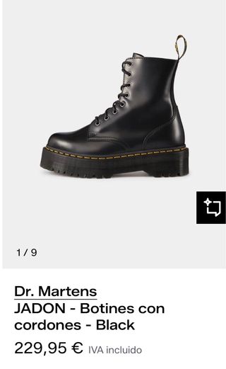 Botas Dr. Martens Negras Talla 38 Nuevas
