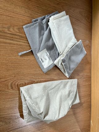 Moisés Cuna Mimbre Sklum + Sábanas Zara Home