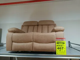 Divano relax 2 posti modulabile beige