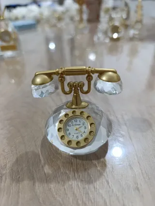 Orologio da tavolo vintage telefono