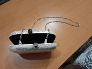 Bolso de fiesta plateado