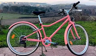 Bicicleta 20" BTWIN500 Rosa 6-9 años
