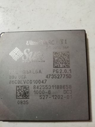 CPU T1 Sparc 64 1000Mhz 6 core 24 thread