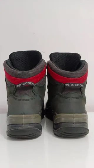 Botas de montaña Lowa Renegade verde azulado y roj