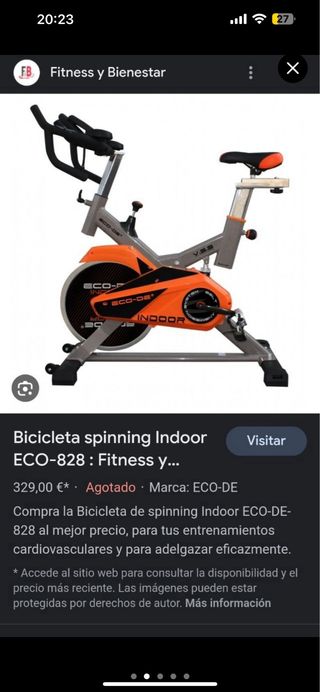 Bicicleta Estática Indoor ECO-DE V.8.5