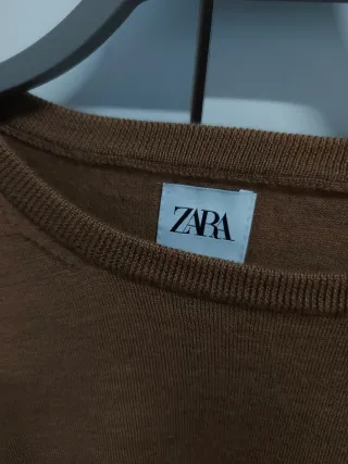 Jersey Zara Marrón Hombre Talla XL