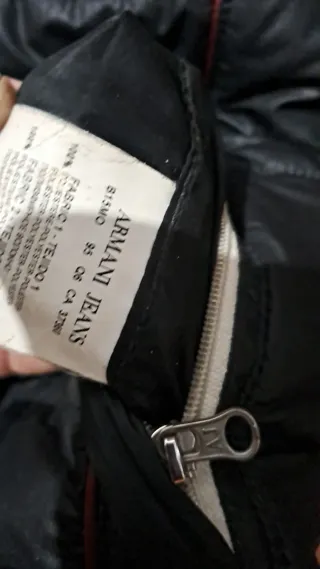 Chaqueta Armani reversible negra