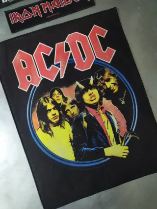 Lote Parches Heavy Metal: AC/DC, Kiss, Iron Maiden