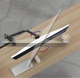 Supporto per 2 monitor + supporto per laptop