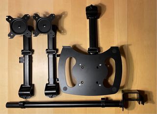 Supporto per 2 monitor + supporto per laptop