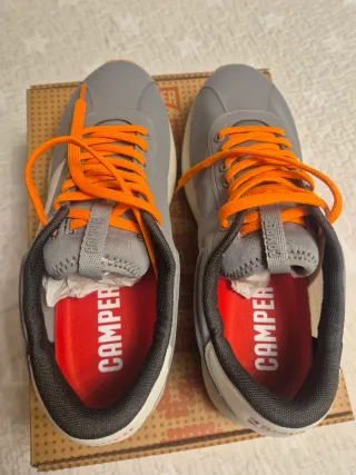 Zapatillas Camper Pelotas Athens Gris Naranja