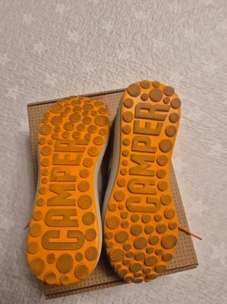 Zapatillas Camper Pelotas Athens Gris Naranja