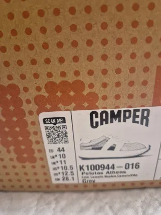 Zapatillas Camper Pelotas Athens Gris Naranja