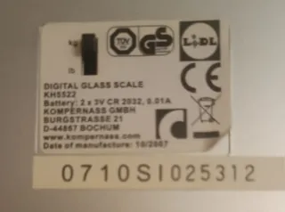 Báscula de baño digital