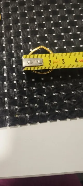 2 Anillos deseo clásico pulido recubrimiento oro