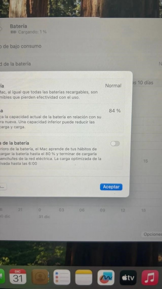 MacBook Air M1 2020 256GB Plata 8GB RAM